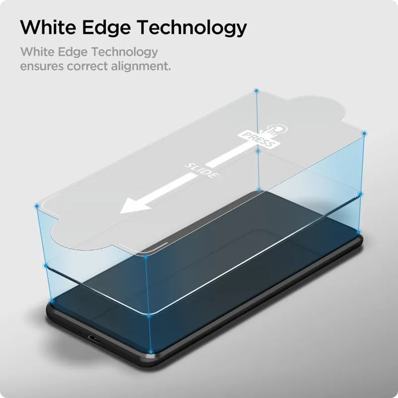 Spigen Glas.TR Slim 2-Pack – grūdintas stiklas, skirtas Samsung Galaxy A16 4G/5G / A26 5G / A17 4G/5G (2 vnt.)