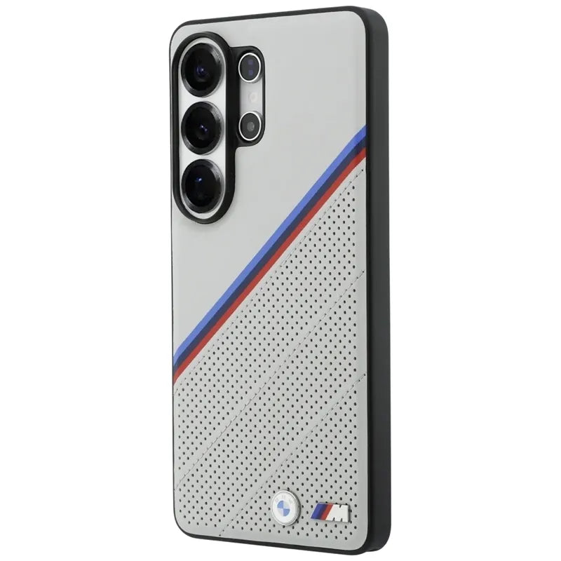 BMW Tricolor Metal Logo MagSafe – Dėklas Samsung Galaxy S26 Ultra (pilkas)