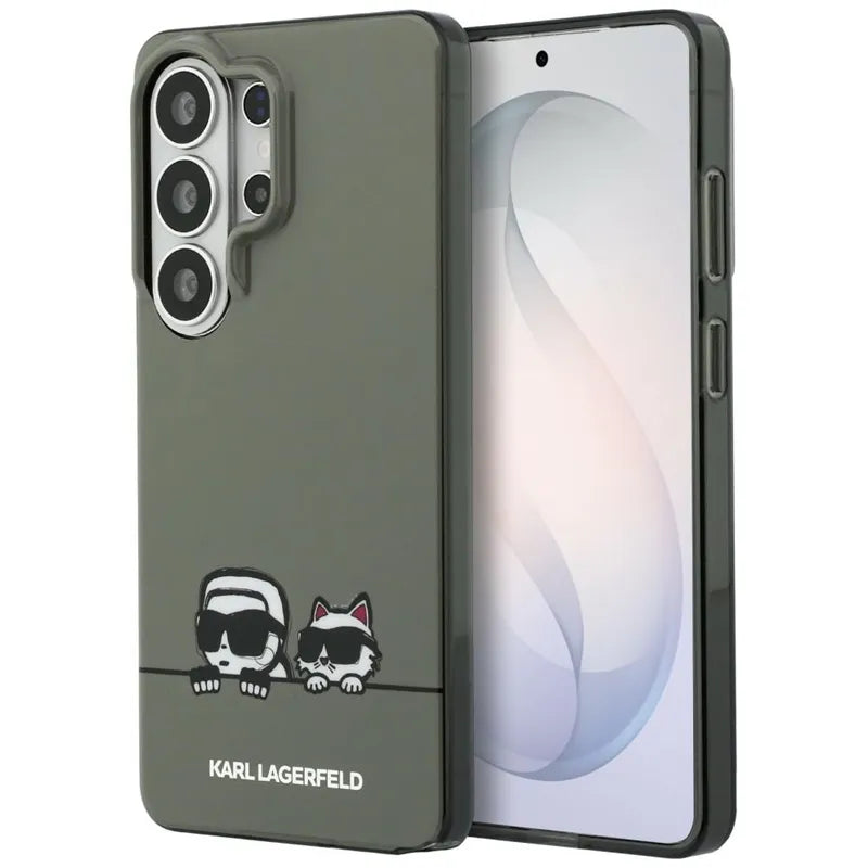 Karl Lagerfeld IML Peekaboo Karl & Choupette MagSafe – dėklas Samsung Galaxy S26 Ultra (juodas)