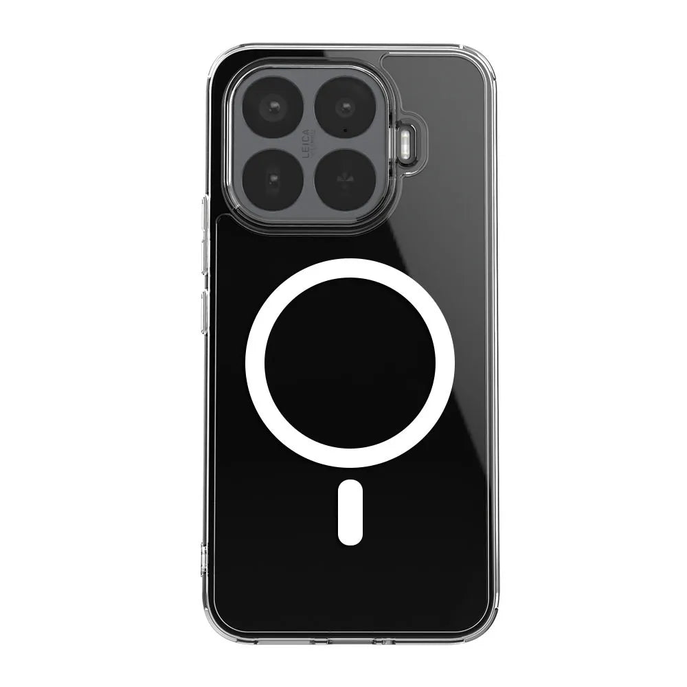 Crong Hybrid Clear Magnetic – MagSafe dėklas, skirtas Xiaomi 17T Pro (skaidrus)