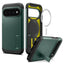 Spigen Tough Armor Mag MagSafe – dėklas Google Pixel 11 Pro (Abyss Green)