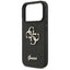 Guess Fixed Glitter Big 4G - Dėklas iPhone 17 Pro (juodas)