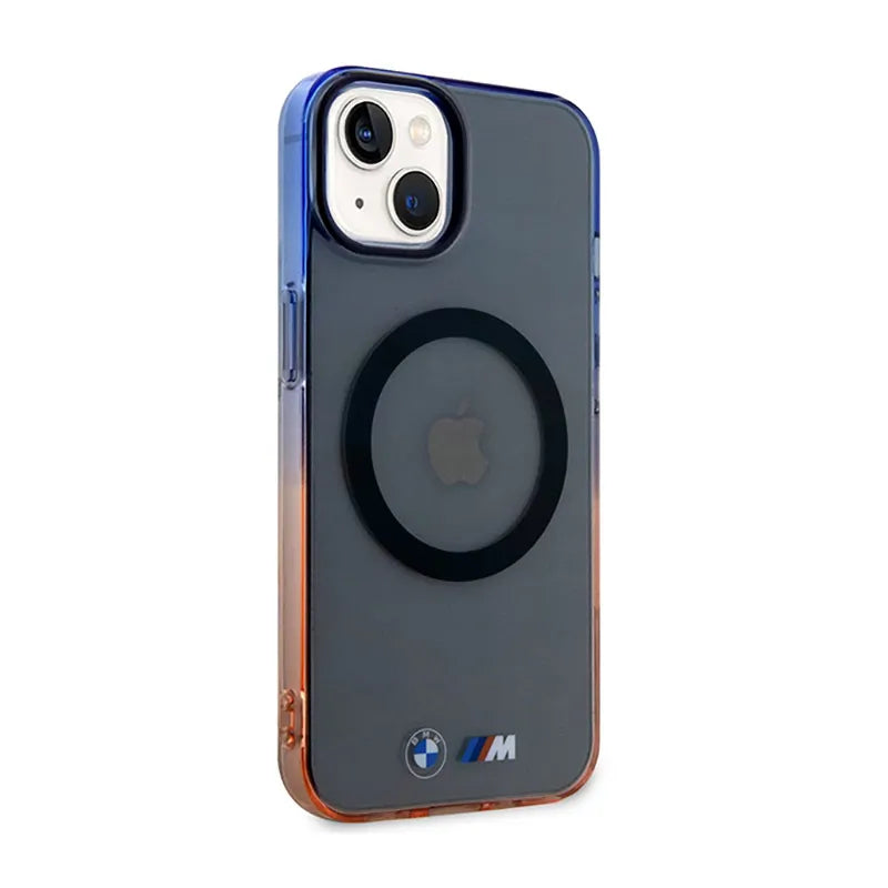 BMW Gradient Bumper MagSafe - Dėklas iPhone 14 Plus (pilkas)