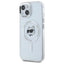 Karl Lagerfeld IML Metal Choupette Head MagSafe – dėklas iPhone 15 (baltas)