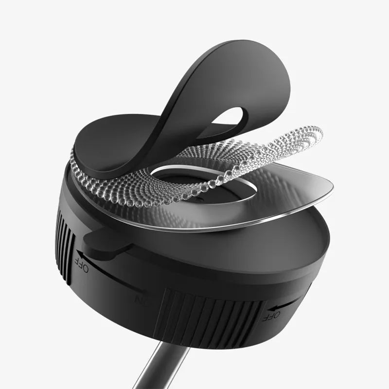 Spigen MFT36 – „MagSafe“ magnetinis automobilinis laikiklis, tvirtinamas prie prietaisų skydelio arba priekinio stiklo (juodas)