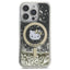 Hello Kitty Liquid Glitter Fever MagSafe - dėklas iPhone 16 Pro Max (juodas/auksinis)