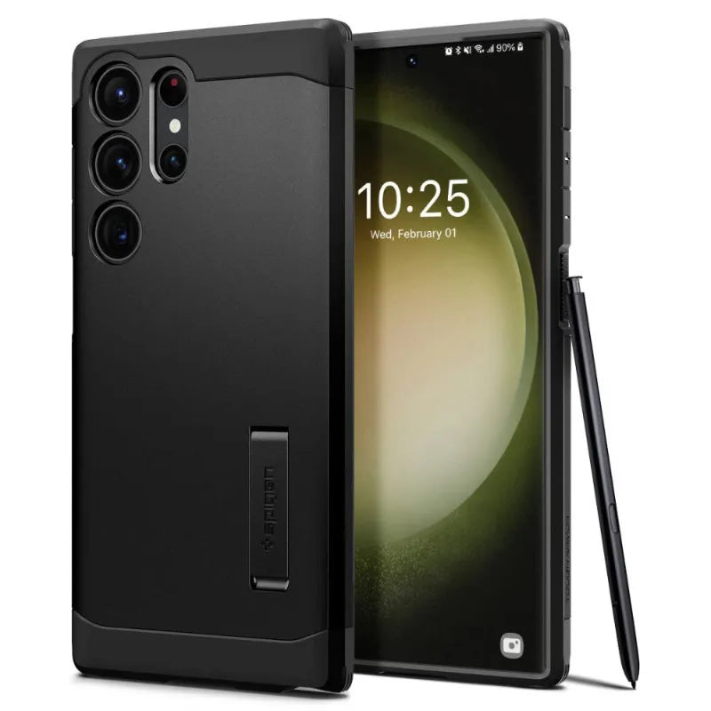 Spigen Tough Armor – dėklas Samsung Galaxy S23 Ultra (juodas)