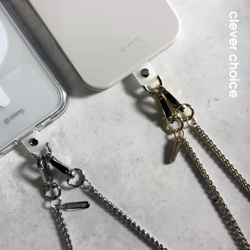 Crong Phone Crossbody - telefono dirželis („Gold Link“)