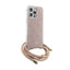 Guess Crossbody Cord 4G Print - dėklas iPhone 15 Pro (rožinis)