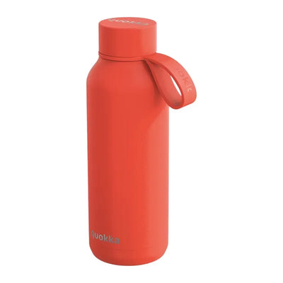 Quokka Solid su dirželiu – 510 ml nerūdijančio plieno termoso butelis su dirželiu (oranžinis)