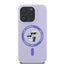 Karl Lagerfeld Silicone Karl & Choupette Ring MagSafe – Dėklas iPhone 16 Pro (violetinis)