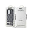 DKNY Leather Checkered Mono Pattern & Printed Stripes – dėklas iPhone 14 Pro (juodas)