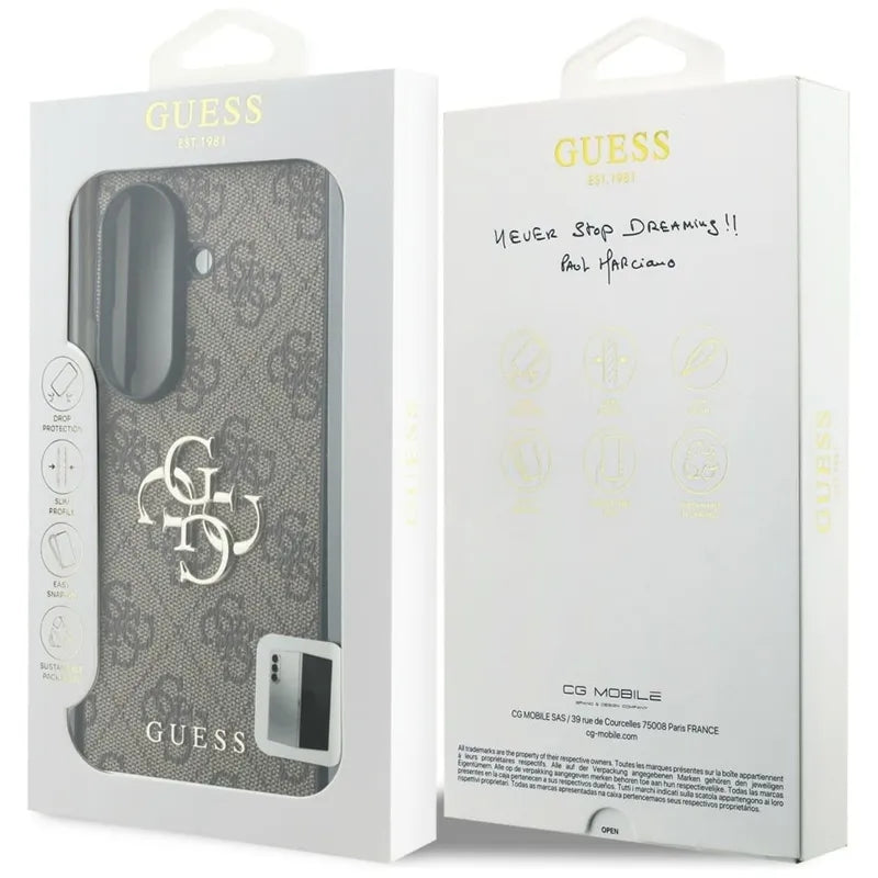 Guess Big 4G Logo – Samsung Galaxy Z Fold 8 Ultra dėklas (rudas)