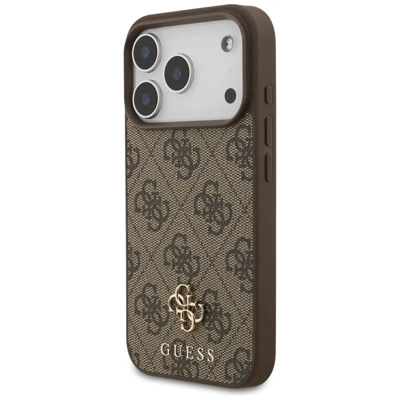 Guess 4G Small 4G ir Classic MagSafe - Dėklas iPhone 17 Pro (ruda)