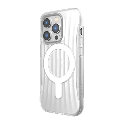 X-Doria Raptic Clutch MagSafe – biologiškai skaidus dėklas iPhone 14 Pro (išbandyta apsauga nuo kritimo iš 3 m) (skaidrus)