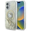 Hello Kitty Liquid Glitter Fever MagSafe – Dėklas iPhone 16 (baltas/auksinis)
