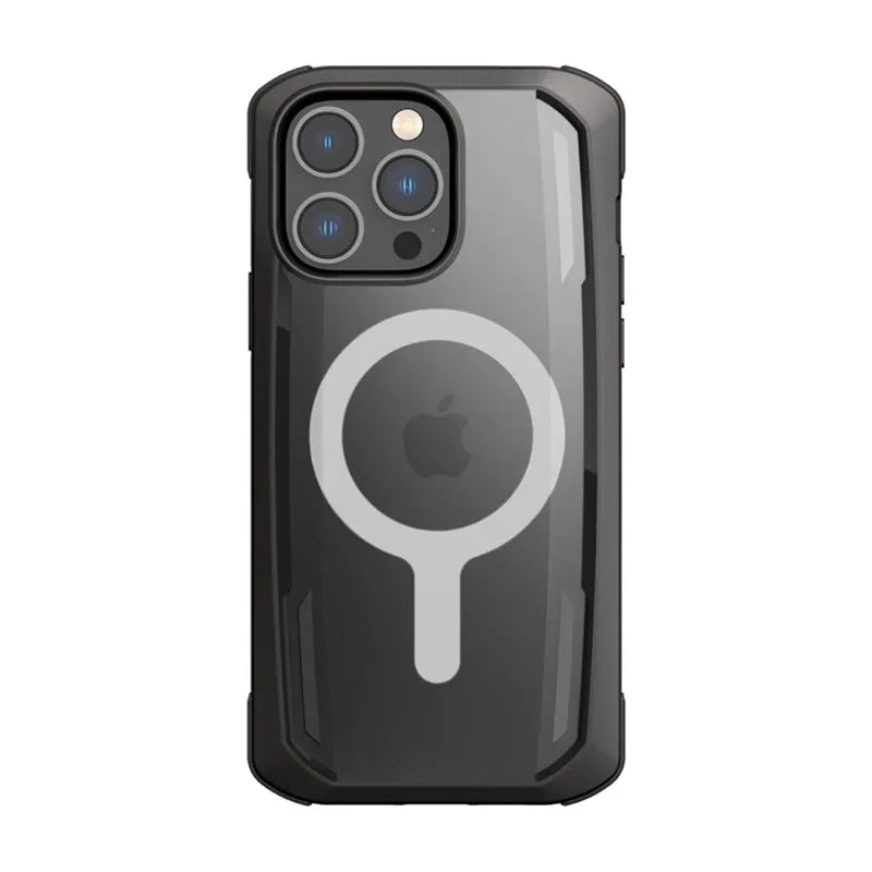 X-Doria Raptic Secure MagSafe – Biologiškai skaidus dėklas, skirtas iPhone 14 Pro Max (išbandytas kritimo testais iš 4m) (Juodas)
