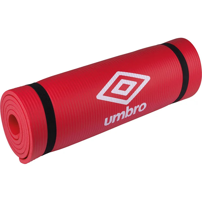 Umbro - Fitneso ir jogos kilimėlis su nešiojimo dirželiu 190x58 cm (raudonas)