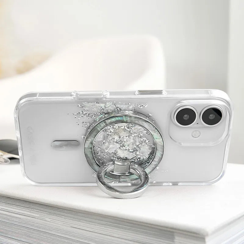 Case-Mate Karat MagSafe – dėklas iPhone 16 su perlamutro intarpais (A Touch of Pearl)