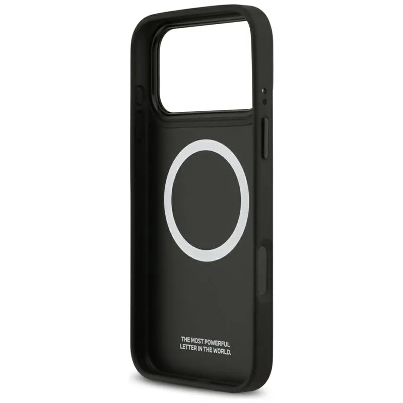 BMW M Carbon Line & Logo MagSafe dėklas – iPhone 17 Pro Max (raudonas)
