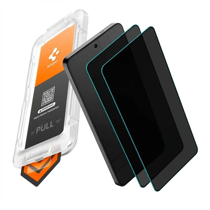 Spigen Glas.tR EZ Fit Pro AC HD Privacy 2 pakuotė – grūdintas privatumo stiklas, skirtas Samsung Galaxy S26+ (2 vnt.)