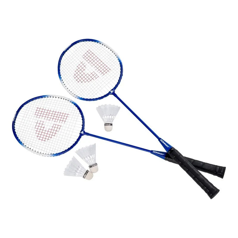 Donnay – 6 dalių badmintono rinkinys dėkle (mėlynas)