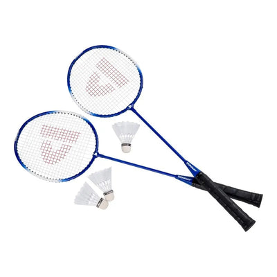 Donnay – 6 dalių badmintono rinkinys dėkle (mėlynas)