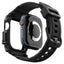 Spigen Rugged Armor Pro - Dirželis su dėklu, skirtas Apple Watch 10 42 mm (matinė juoda)