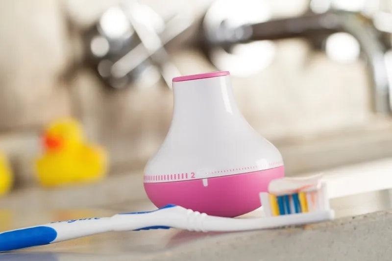 Quirky Bobble Brush – dantų šepetėlio stovas su rankenėle (mėlynas)