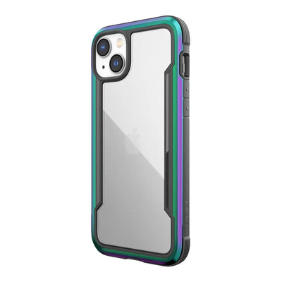 X-Doria Raptic Shield – aliumininis dėklas, skirtas iPhone 14 Plus (atsparus kritimui iš 3 m) (vaivorykštinis)