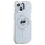 Karl Lagerfeld IML Metal Choupette Head MagSafe – dėklas iPhone 15 (baltas)