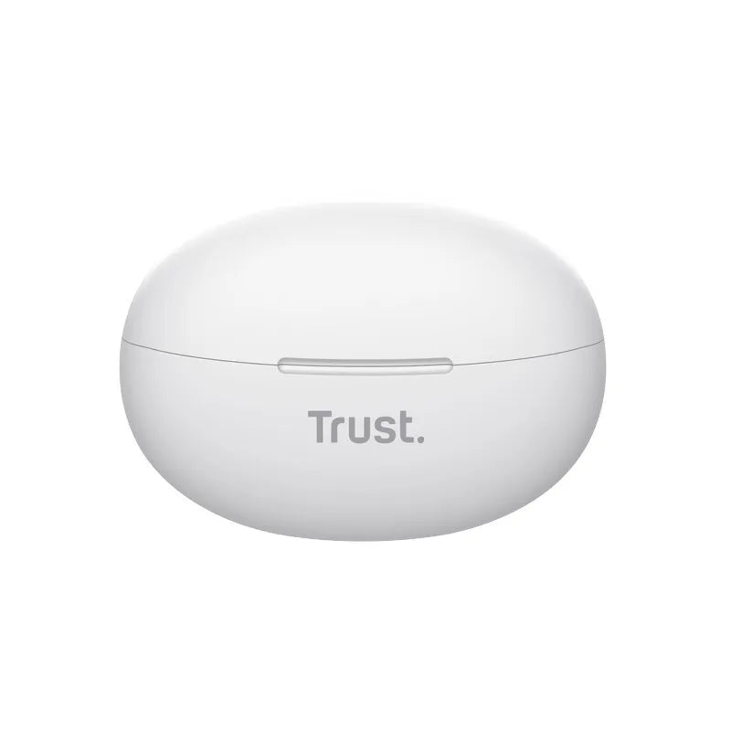 Trust Yavi – belaidės Bluetooth TWS ausinės su įkrovimo dėklu ir ENC (baltos)