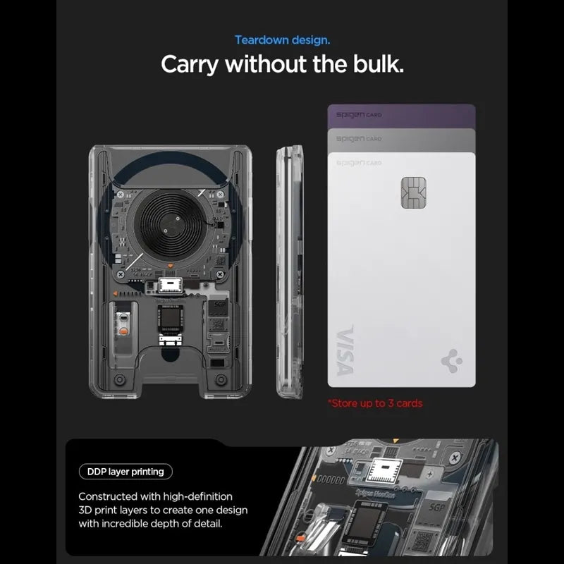 Spigen Ultra Hybrid Wallet MagSafe – magnetinė piniginė (Neo One)