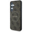 „Guess Leather 4G Colored Ring Classic Logo MagSafe“ – dėklas Samsung Galaxy S25 (ruda)
