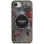 Guess IML Flowers MagSafe – dėklas iPhone 16e (juodas)
