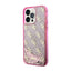 Guess Liquid Glitter Transculent 4G – dėklas skirtas iPhone 14 Pro Max (rožinis)
