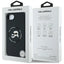 Karl Lagerfeld Silicone Karl & Choupette Heads MagSafe – dėklas iPhone 16e (juodas)