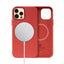 Crong Essential Cover Magnetic – „iPhone 12 Pro Max“ „MagSafe“ odinis dėklas (raudonas)