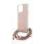Guess Crossbody Cord 4G Print - dėklas iPhone 15 Pro (rožinis)
