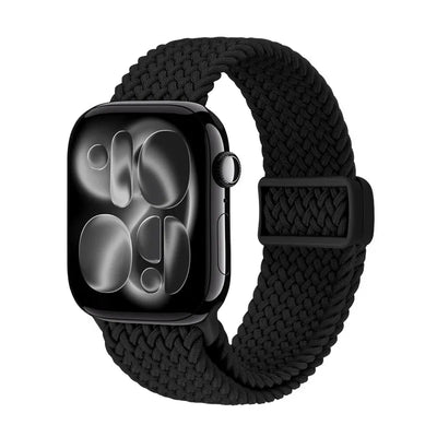 Crong Wave Band – pintas dirželis, skirtas Apple Watch 38/40/41/42 mm (juodas)