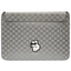 Karl Lagerfeld NFT Saffiano Monogram Ikonik Choupette dėklas – 14" nešiojamojo kompiuterio krepšys (sidabrinis)
