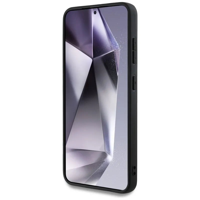 „Guess Grained Big 4G Logo Small Classic Logo“ – dėklas „Samsung Galaxy S25+“ (rudas)