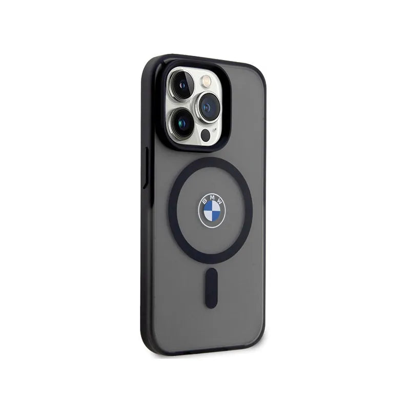 BMW Signature MagSafe – dėklas iPhone 14 Pro (juodas)