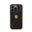Ferrari Twist Metal Logo – dėklas, skirtas iPhone 15 Pro (juodas)