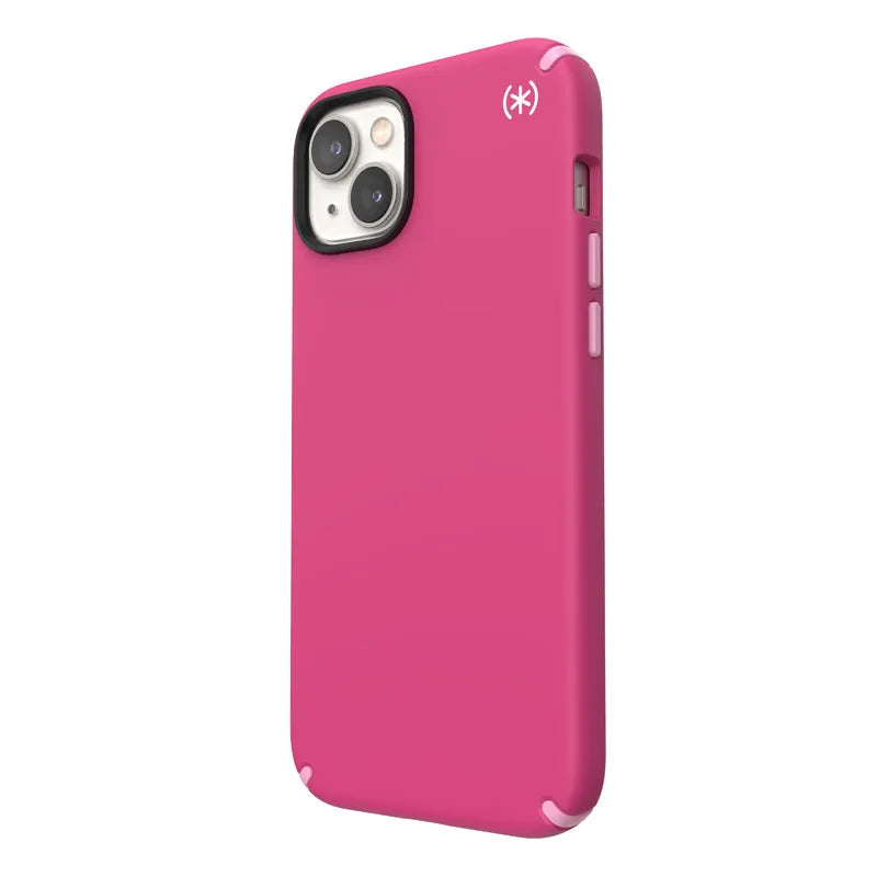 Speck Presidio2 Pro + MagSafe – dėklas, skirtas iPhone 15 Plus / 14 Plus su MICROBAN danga (Digitalpink / Blossompink / White)