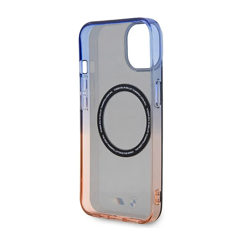 BMW Gradient Bumper MagSafe - Dėklas iPhone 14 Plus (pilkas)