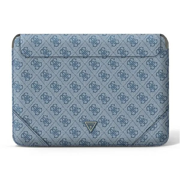 Guess 4G Uptown Triangle Logo dėklas – nešiojamojo kompiuterio krepšys 13" / 14" (mėlynas)