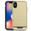 Zizo Star Diamond hibridinis dėklas, skirtas iPhone X (aukso/juoda)