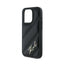 Karl Lagerfeld Diagonal Quilted Script - Dėklas, skirtas iPhone 15 Pro (juodas)