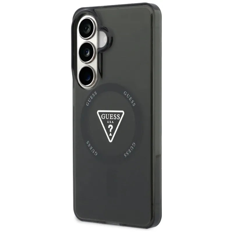 Guess IML Gradient Triangle MagSafe - Samsung Galaxy S26 dėklas (juodas)